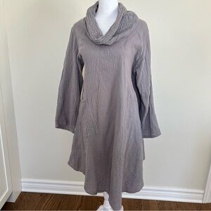 100% cotton Boho Dress Cowl Neck Boho Chic